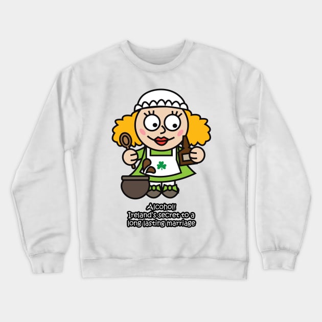 Irish Leprechaun Female Crewneck Sweatshirt by nei1b